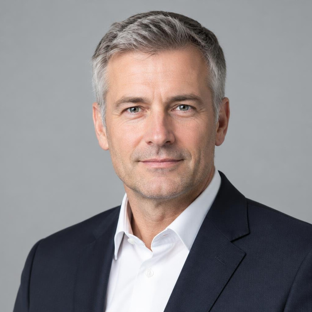 Portrait of a man in a dark suit